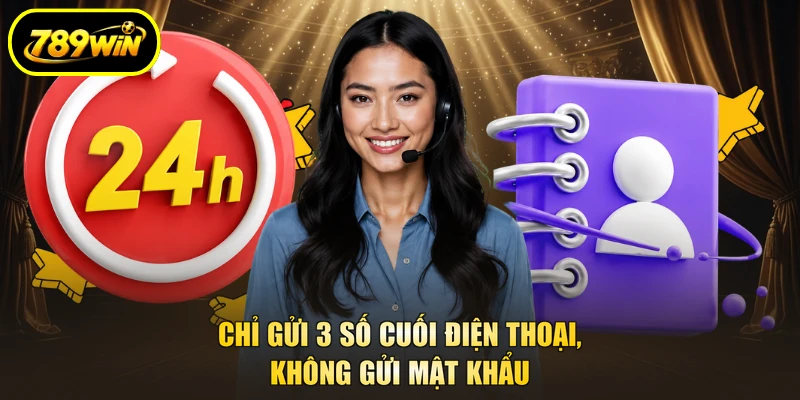 Chỉ gửi 3 số cuối điện thoại, không gửi mật khẩu